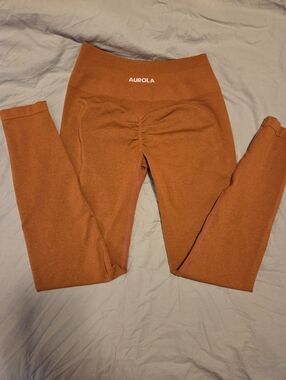 Aurola High-Waist Rust Leggings